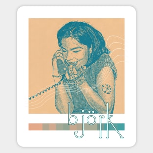 Björk  >>  Aesthetic Fan Art Design Magnet